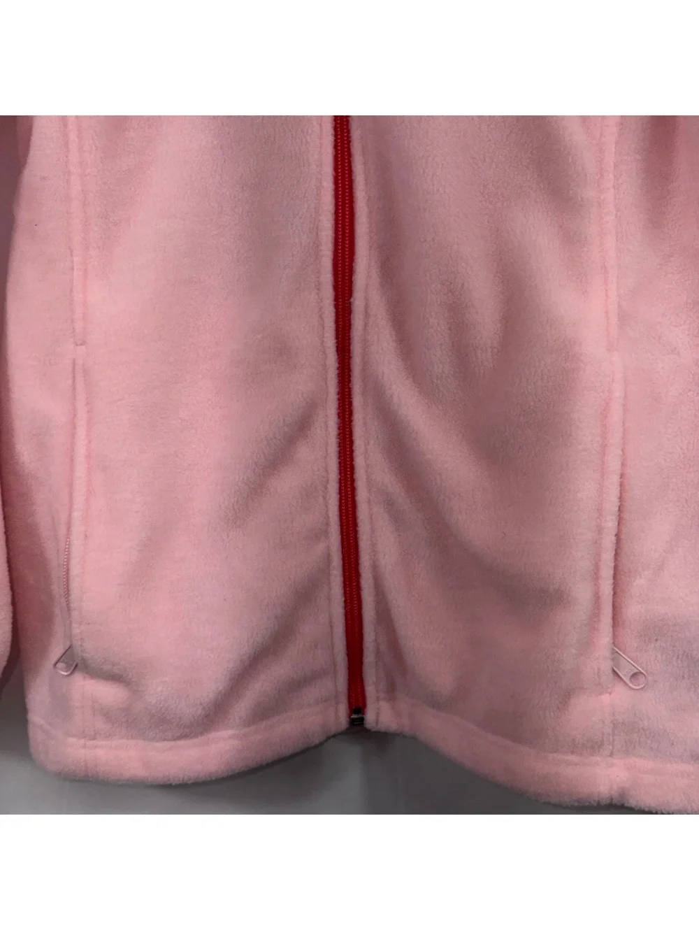 Columbia Girls Pink Full Zip Fleece Jacket Size L